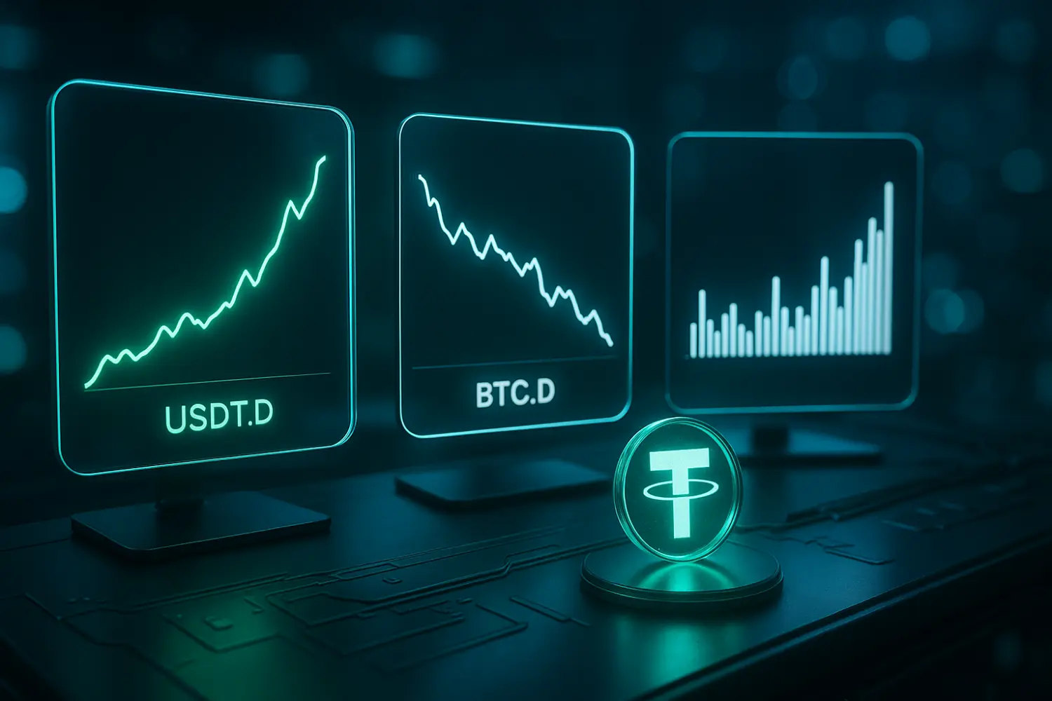 سهم تتر از بازار ارز دیجیتال