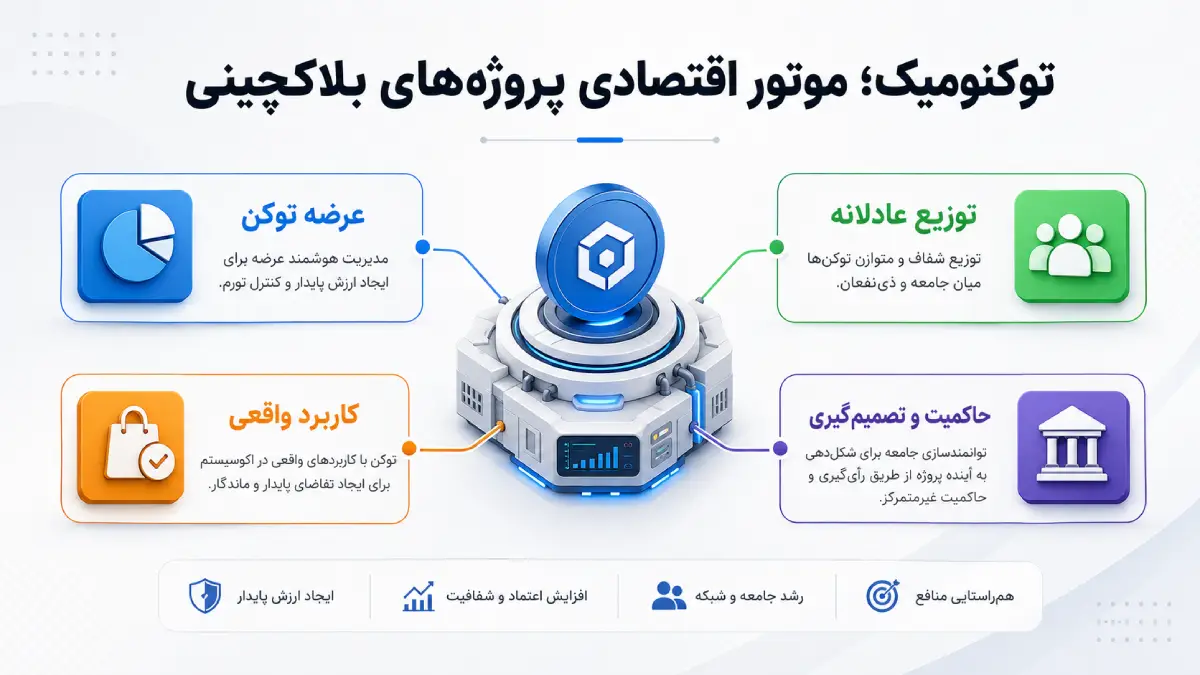 توکنومیک موتور اقتصادی پروژه های بلاکچین