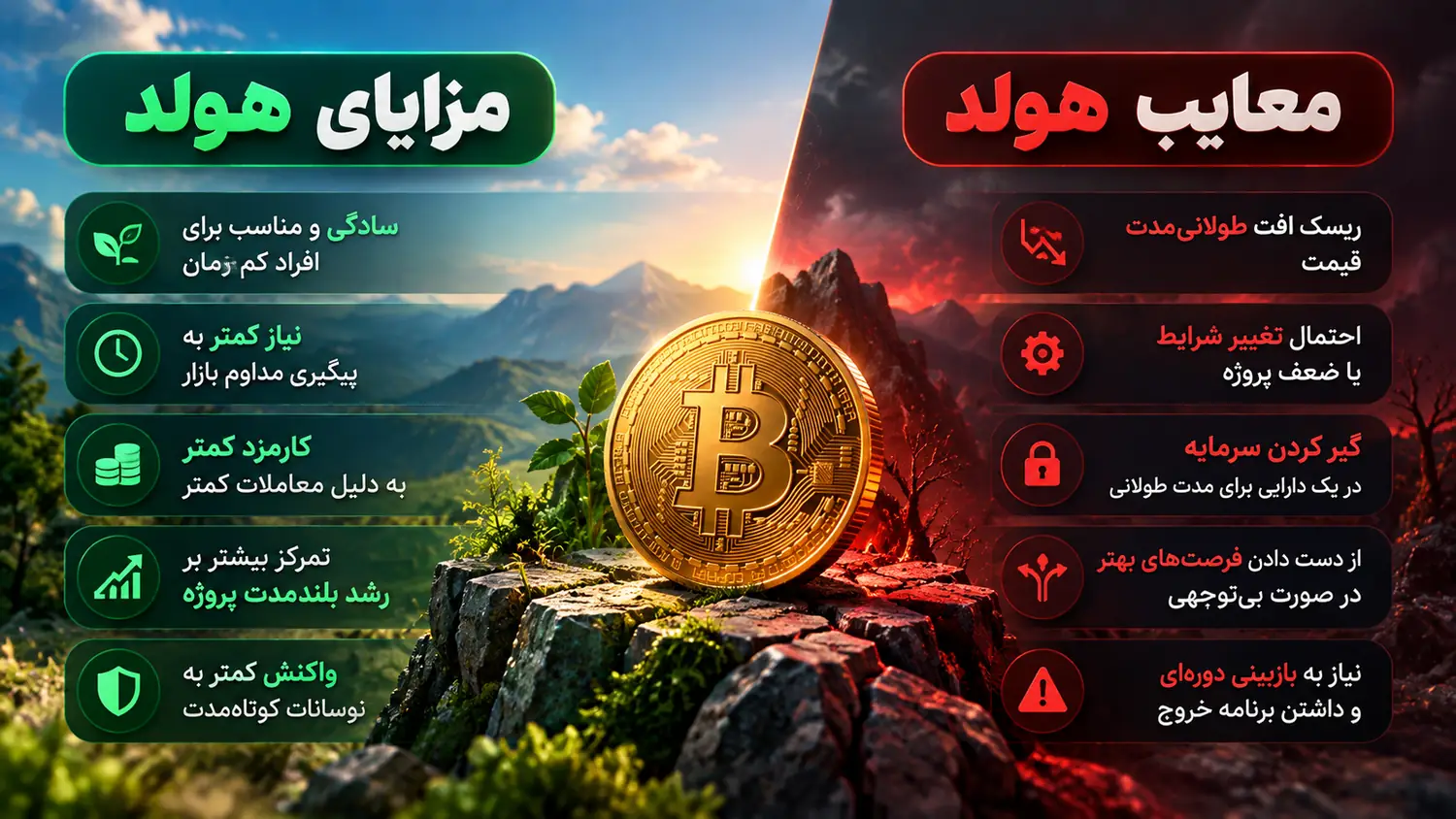 مزایا و معایب هولد ارز دیجیتال