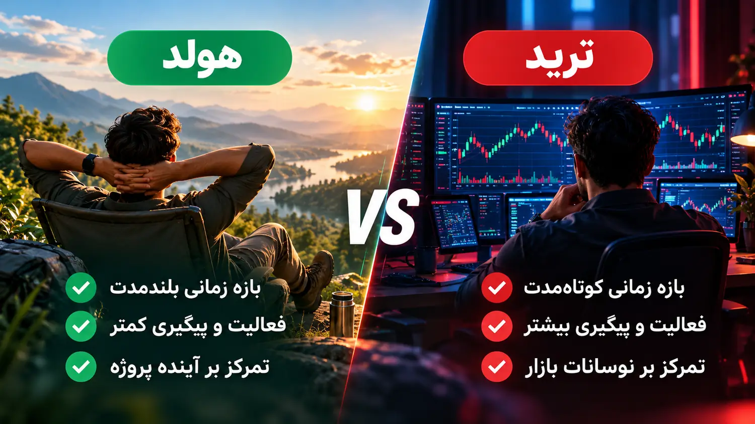 تفاوت هولد و ترید چیست؟